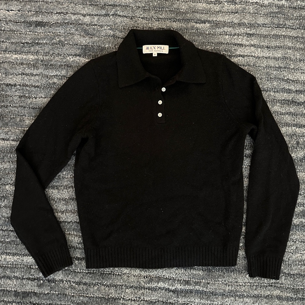 Alex Mill 100% Cashmere Alice Polo